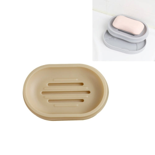 4 PCS Draining Double-layer Soap Shelf Travel Portable Soap Box, Colour: Light Yellow