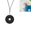 Hanging Neck Portable Negative Ion Air Purifier Portable Car Household Mini Formaldehyde Removal Smoke Purifier(Black)