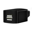 3 PCS Universal Car Intelligent Reverse Connection Lithium Battery Electric Car Mobile Phone Charger, Style:Extended Black Double Port 2A