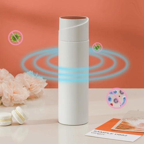 Intelligent Display Temperature Drinking Water Reminder UV Sterilization Thermos Cup(White)