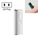 Laser Hair Removal Device Home Handheld Freezing Point Painless Whole Body Underarm and Leg Hair Removal Device, Plug Type:US Plug(Ivory)