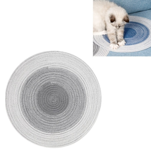 Pet Supplies Cat Scratching Board Hand-woven Ramie Grinding Pad(Gray)