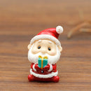 5 PCS Creative Christmas Family Resin Craft Small Decoration Cartoon Cute Christmas Gift Cake Decoration Gift(Old Man)