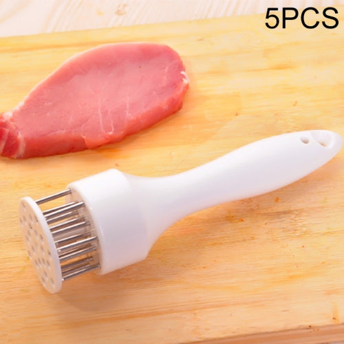 5 PCS Steak Pig Quickly Loosen Meat Needle Knock Meat Hammer Kitchen Tool(White)
