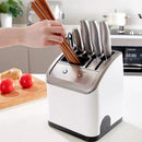 Intelligent Disinfection Multifunctional Knife Holder UV Sterilizer With Drying Chopsticks & Knives Sterilizer, US Plug