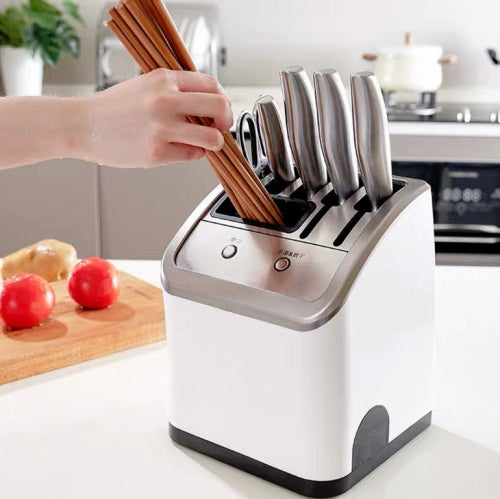 Intelligent Disinfection Multifunctional Knife Holder UV Sterilizer With Drying Chopsticks & Knives Sterilizer, US Plug