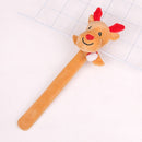 2 PCS Creative Christmas Shooting Circle Cute Flannel Bracelet Christmas Gift(Elk )
