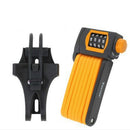 TONYON General Mountain Bike Folding Lock Bicycle Joint Lock Anti-shear Password Lock(Orange)