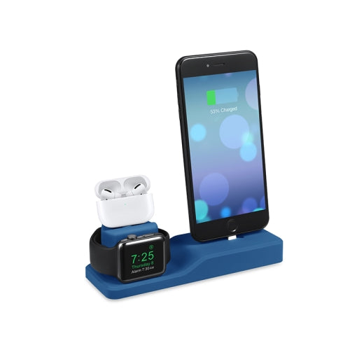 Mobile Phone Charging Stand for iPhone / Apple Whtch 5 / AirPods Pro(Classic Blue)
