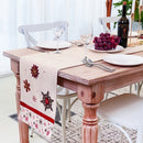 Christmas Cotton Linen Snowflake Table Runner Restaurant Table Cloth Home Decoration