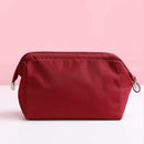 4 PCS Waterproof Cosmetic Bag Travel Portable Toilet Bag Multifunctional Storage Bag(Wine Red)