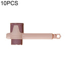 10 PCS Snack Sealing Milk Powder Clip Plastic Food Bag Sealer(Deep Pink + Pink)