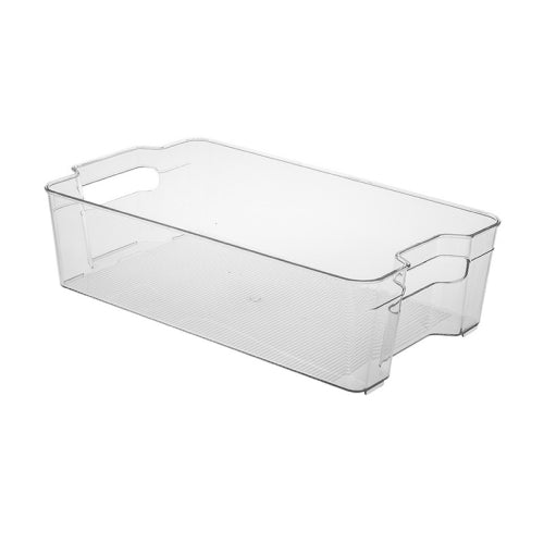 Kitchen Transparent Refrigerator Storage Box Pull-out Cans Beverage Bottle Storage Box, Specification: Medium