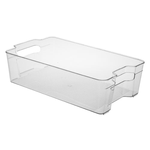 Kitchen Transparent Refrigerator Storage Box Pull-out Cans Beverage Bottle Storage Box, Specification: Large