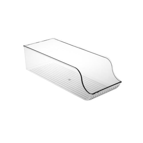 Kitchen Transparent Refrigerator Storage Box Pull-out Beverage Bottle Storage Box, Specification: Small