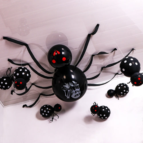 Halloween Decoration Giant Spider Balloon Haunted House Bar Party Decoration Props(Black)