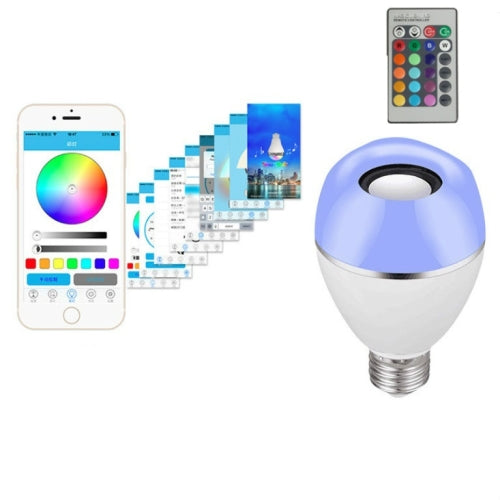 E27 LED Music Bulb Smart Colorful Remote Control Wake Up Light, Color temperature: APP+Remote Control