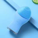 Beauty Cleansing Instrument Electric Silicone Pore Cleaning Household Rechargeable Facial Cleansing Instrument(Blue )