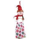2 PCS Christmas Decorations Hotel Shopping Mall Clothes Napkin Ring Home Towel Pendant Ring(Snowman )