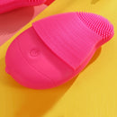 Facial Cleanser Fruit Cartoon Facial Cleanser( Charging Model Rose Red)