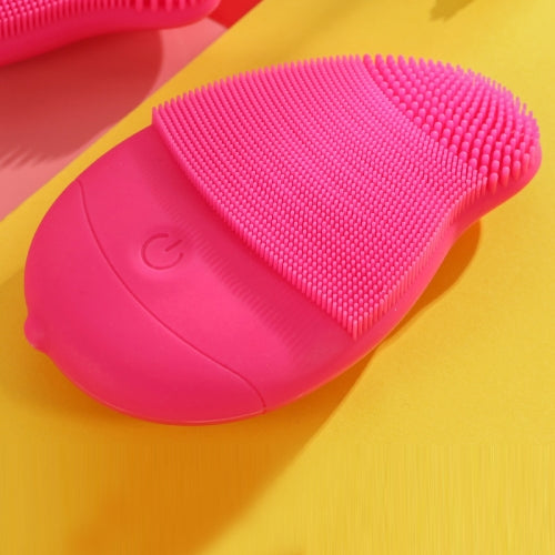 Facial Cleanser Fruit Cartoon Facial Cleanser( Charging Model Rose Red)