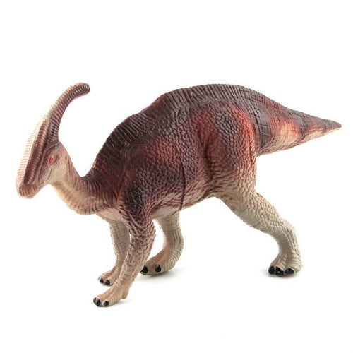 Simulation Animal Dinosaur World Static Toy Models, Style: Brown Red Parasaurus