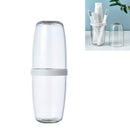 3 PCS Travel Portable Toilet Cup Set(Transparent)