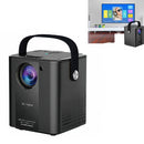 C500 Portable Mini LED Home HD Projector, Style:Same Screen Version(Black)