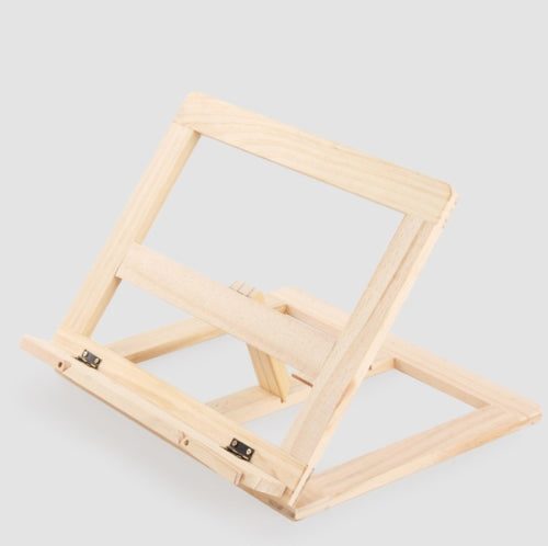 Wooden Reading Rack Children Notebook Stand Anti-myopia Book Stand, Colour: Log Wood Clip