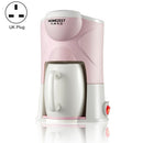Homezest Household Small Coffee Machine Fully Automatic Portable Mini Single Cup Coffee Maker, Style:UK Plug(Pink)