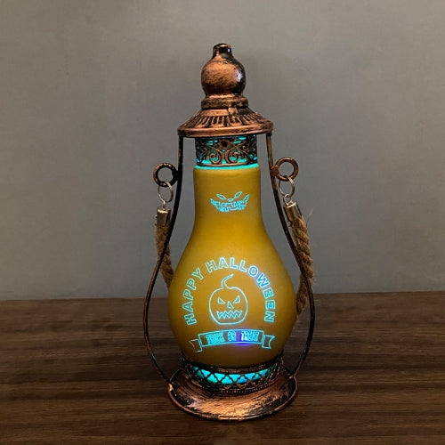 Halloween Decoration LED Oil Lamp Hotel Family Crafts Ornaments, Specifications:Pumpkin S