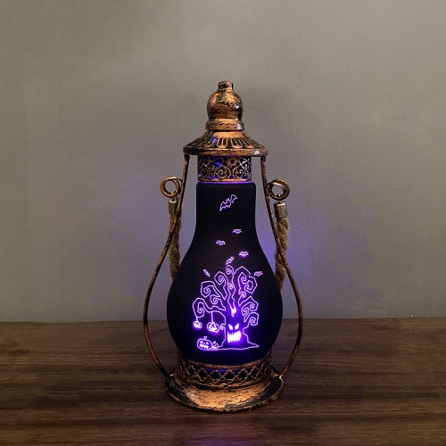 Halloween Decoration LED Oil Lamp Hotel Family Crafts Ornaments, Specifications:Pumpkin Tree S