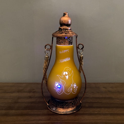 Halloween Decoration LED Oil Lamp Hotel Family Crafts Ornaments, Specifications:Ghost S