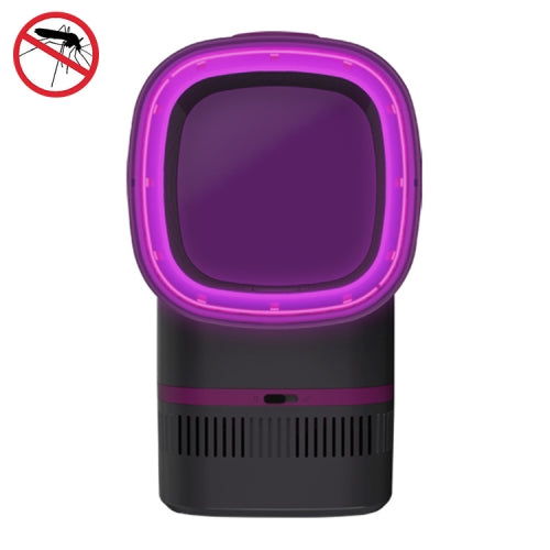 Chargable LED Mosquito Lamp Insect Repellent USB Mute Mosquito Repellent Lamp, Colour: Gray Purple