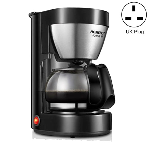 HOMEZEST Home Coffee Pot Smart Insulation Stainless Steel Freshly Ground Drip Coffee Machine, Style:UK Plug(CM-326B)