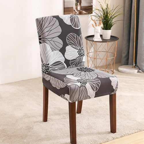 2 PCS Elastic All-inclusive Chair Cover Hotel Restaurant General Simple Dining Table And Chair Cover(Dark)