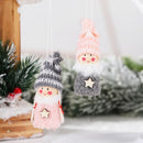 4 Pairs Christmas Decorations Angel Boy and Girl Pendants Yarn Christmas Tree Closet Decoration Pendants