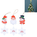 2 Sets Christmas Decorations Christmas Tree Pendant(Red )