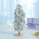Wool Felt Christmas Tree Desktop Christmas Decoration Photo Props(Grey)