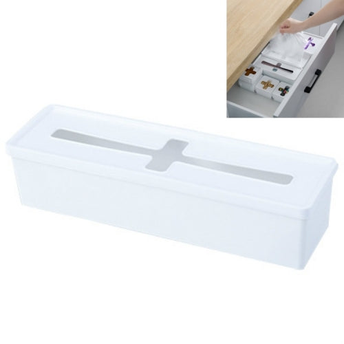 5 PCS Combinable Drawer With Lid Sorting Cross Window Desktop Sundries Storage Box, Colour: Large Rectangle