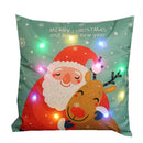 Christmas Series LED Sofa Pillow Cushion Cover Pillowcases Without Pillow Core(Santa)