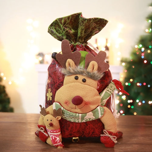 Christmas Tote Bag Christmas Eve Candy Gift Bag, Size:L(Elk)