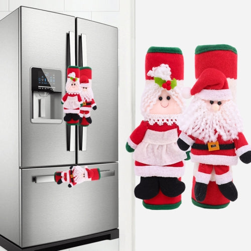 2 PCS/Set Christmas Decoration Refrigerator Microwave Oven Gloves