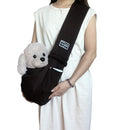 Pet Outing Carrier Bag Cotton Messenger Shoulder Bag, Colour: Brown