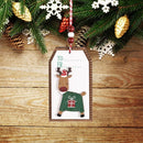 6 PCS Christmas Ornaments Christmas Tree Small Pendant Window Ornaments(Elk)