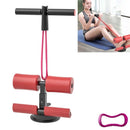 Suction-cup Abdominal Curler Sit-up Aid Household Waistcoat Line, Style:With Drawstring(Red)