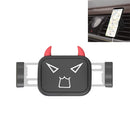 Cute Pet Car Mobile Phone Holder Air Outlet Snap-in Car Automatic Car Mechanical Support Navigation Bracket(Evil Demon)