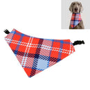 Pet Triangle Towel Three-layer Thickened Waterproof Saliva Towel, Size: XXL(Blue Orange)