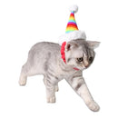 Pet Supplies Guinea Pig Headdress Rainbow Birthday Christmas Pointed Hat