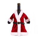 2 PCS Christmas Red Wine Bottle Cover Wine Bottle Decoration Creative Wine Bag(Dress)